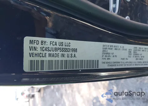 2025 Jeep Wagoneer Carbide 4X2 from USA, damaged, VIN 1C4SJUBP5SS531998